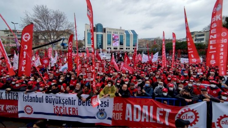 DİSK'ten 'Geçinmek istiyoruz' mitingi