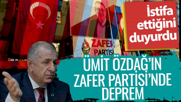 Ümit Özdağ'ın Zafer Partisi'nde deprem! İstifa ettiğini duyurdu