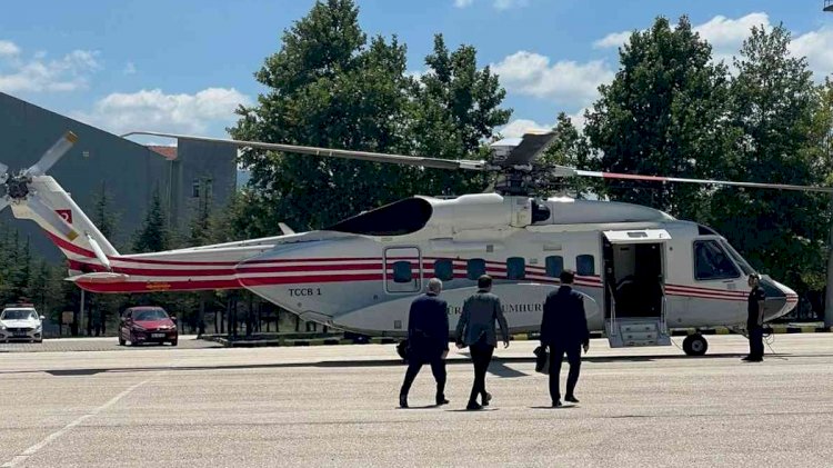 Binali Yıldırım’ı taşıyan helikopter Bilecik’e acil iniş yaptı