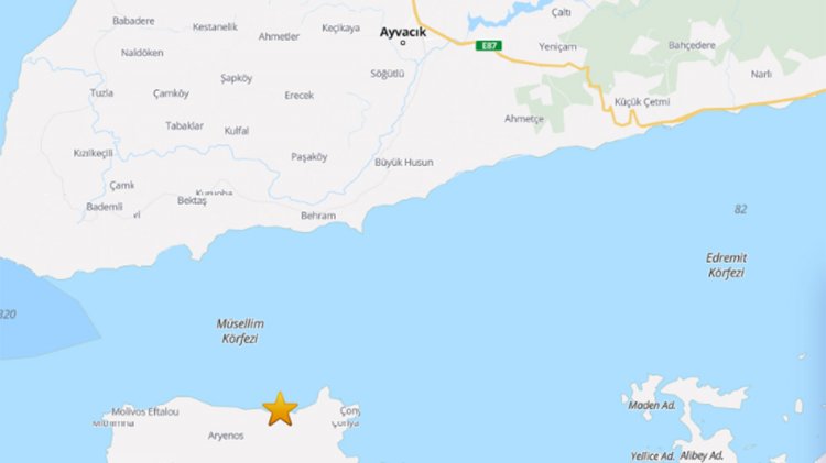 Çanakkale Ayvacık'ta deprem | Son depremler