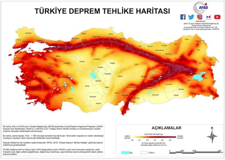 Türkiye'de hangi iller deprem bölgesinde? 