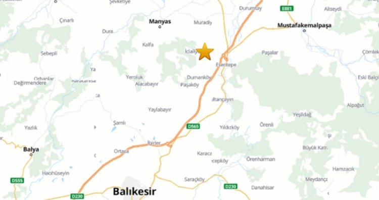 Balıkesir'de korkutan deprem