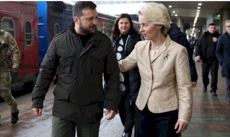 AB Komisyonu Başkanı von der Leyen ilerleme raporu öncesi Kiev'de