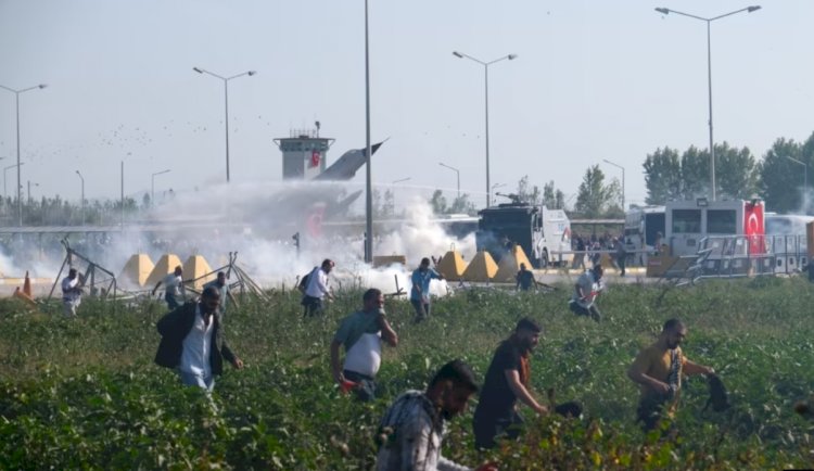 İncirlik Hava Üssü’ne yürüyen guruba polis müdahale etti