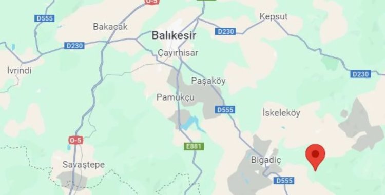 Balıkesir'de 3.8 büyüklüğünde deprem