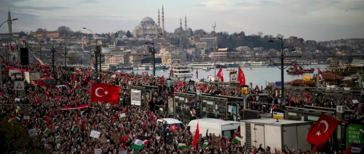 İstanbul'da İsrail protestosu