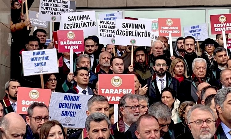 Barolar Çağlayan Adliyesi’nde eylem yaptı