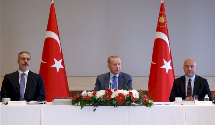 Cumhurbaşkanı Erdoğan, New York'ta Düşünce Kuruluşlarıyla Bir Araya Geldi