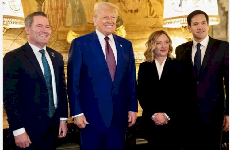 İtalya Başbakanı Meloni ve Trump Florida’da Mar-a-Lago’da Buluştu